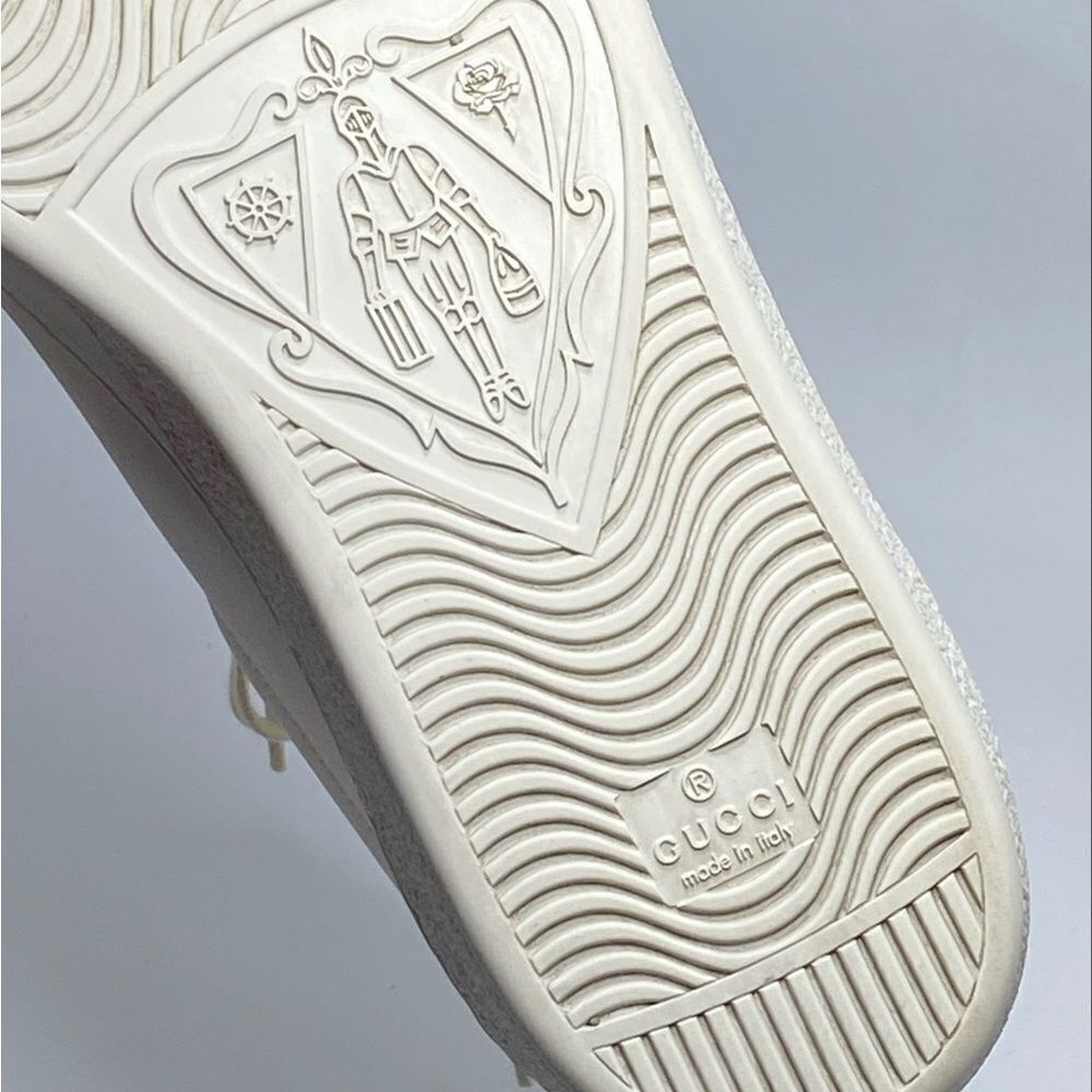 GUCCI Calfskin Ace Gucci Band Mens High Top Sneakers size 9.5/ US size 10.5 - Picture 14 of 14